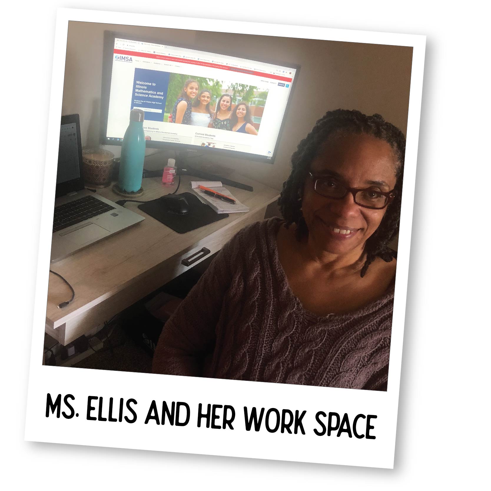 Traci and Her Work Space